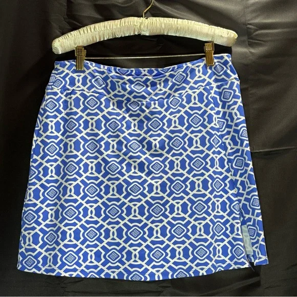 Lulu-B Blue and White Mini Skirt - Picture 2 of 8